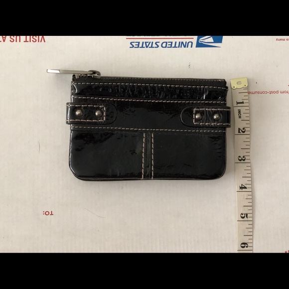 Fossil Patent Leather Small Wallet Black - Picture 8 of 8